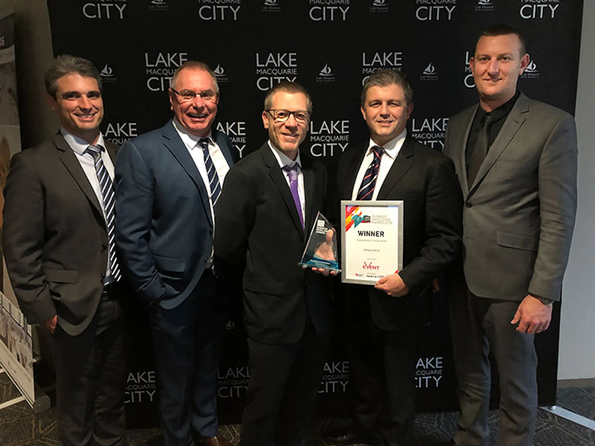News LMCC-Business-Award-Innovation-Jarrod-Fair-Wayne-Diemar-Jason-Padgett-Brendan-Titmarsh-Eddie-Hoade-News-Story
